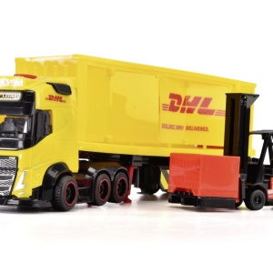 DICKIE SET CAMION DHL SI STIVUITOR CU SUNETE SI LUMINI 35CM - Img 5