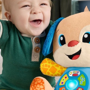 FISHER PRICE CATEL INTERACTIV CU URECHI ALBASTRE RADE SI INVATA - Img 3