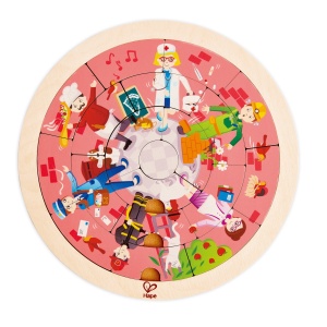 HAPE PUZZLE ROTUND CU 2 FETE - Img 2
