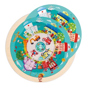 HAPE PUZZLE ROTUND CU 2 FETE - Img 4