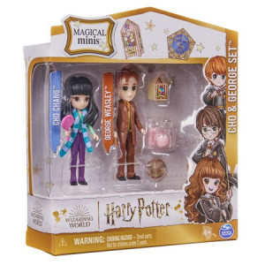 HARRY POTTER WIZARDING WORLD MAGICAL MINIS SET 2 FIGURINE CHO SI GEORGE - Img 6