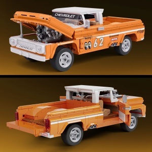 HOT WHEELS ELITE SERIES SET DE CONSTRUCTII CAMIONETA PERSONALIZATA CHEVROLET 1962 - Img 9