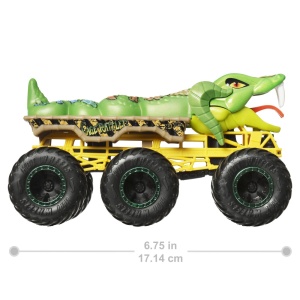 HOT WHEELS MONSTER TRUCK BIG RIGS MASINUTA METALICA CU 6 ROTI CAGE RATTLER SCARA 1 LA 64 - Img 3