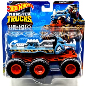 HOT WHEELS MONSTER TRUCK BIG RIGS MASINUTA METALICA CU 6 ROTI RHINOMITE SCARA 1:64