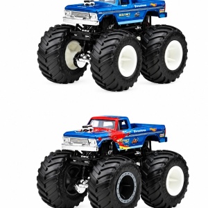 HOT WHEELS MONSTER TRUCK SET 2 MASINI BIGFOOT SI BIGFOOT BITE SCARA 1 LA 64 - Img 2