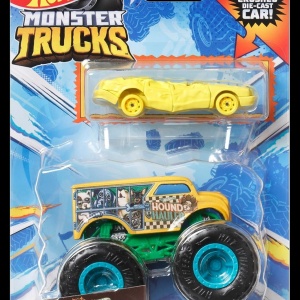 HOT WHEELS MONSTER TRUCK SI MASINUTA METALICA HOUND HAULLER