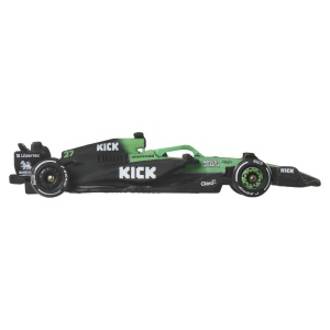 HOT WHEELS PREMIUM REAL RIDERS FORMULA 1 2024 MASINUTA METALICA KICK SAUBER F1 TEAM NUMARUL 27 SCARA 1 LA 64 - Img 5