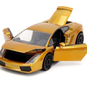 JADA FAST FURIOUS MASINUTA METALICA LAMBORGHINI GALLARDO AURIU SCARA 1 LA 24 - Img 2
