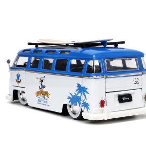 JADA MASINA DIN METAL VOLKSWAGEN T1 BUS SCARA 1 LA 24 SI FIGURINA MICKEY MOUSE - Img 4
