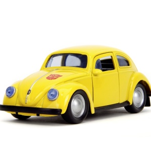 JADA TRANSFORMERS MASINUTA METALICA BUMBLEBEE VOLKSWAGEN BEETLE SCARA 1:32 - Img 6
