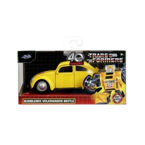 JADA TRANSFORMERS MASINUTA METALICA BUMBLEBEE VOLKSWAGEN BEETLE SCARA 1 LA 32