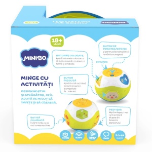 Jucarie bebelusi, Minibo, Minge cu activitati - Img 6