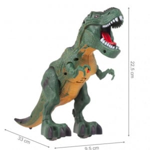 Jucarie Interactiva Dinozaur T-Rex cu sunete si lumini ,Verde,20cm - Img 4