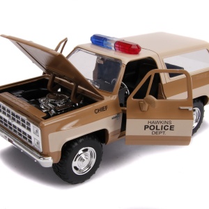 MACHETA METALICA 1980 CHEVY POLICE K5 SCARA 1 LA 24 - Img 2
