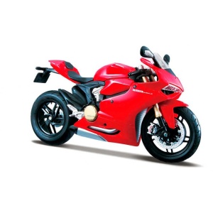 MAISTO MOTOCICLETA METALICA CU STAND DUCATI 1199 PANIGALE SCARA 1 LA 12 - Img 2