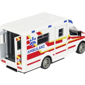 MAJORETTE AMBULANTA METALICA MERCEDES BENZ SPRINTER SCARA 1 LA 43 - Img 3