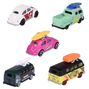 MAJORETTE SET 5 MASINUTE DIN METAL VOLKSWAGEN 7.5CM - Img 2