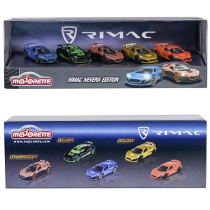 MAJORETTE SET 5 MASINUTE RIMAC NEVERA EDITION GIFTPACK - Img 1