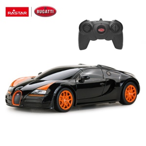 Masină cu telecomandă Bugatti Grand Sport Vitesse, neagră, 1:24, 18.6x9x5.2cm - Img 2