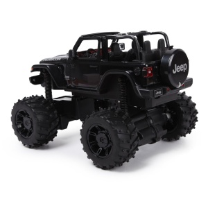 MASINA CU TELECOMANDA JEEP WRANGLER JL NEGRU CU SCARA 1 LA 14 - Img 4