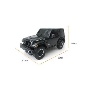 Masina cu telecomanda Jeep Wrangler JL, negru, scara 1:24, 20.4x9.2x7.4cm - Img 5