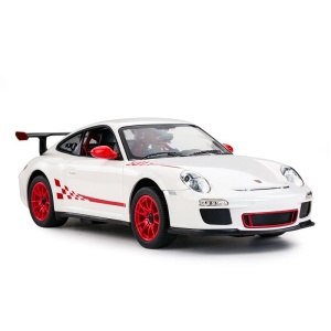 MASINA CU TELECOMANDA PORSCHE GT3 ALB CU SCARA 1 LA 14 - Img 5