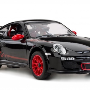 MASINA CU TELECOMANDA PORSCHE GT3 NEGRU CU SCARA 1 LA 14 - Img 7