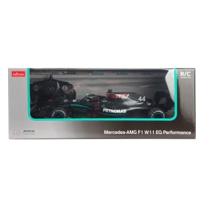 Masină cu telecomanda Rastar Mercedes AMG F1 W11, 1:18, gri metalizat, 25.5x11x6.7cm