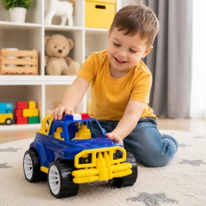 MASINA JEEP OFF ROADER ALBASTRU INCHIS 39CM - Img 6