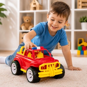 MASINA JEEP OFF ROADER ROSU 39CM - Img 5