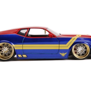 MASINUTA METALICA CAPTAIN MARVEL 1973 FORD MUSTANG MACH 1 SCARA 1 LA 24 - Img 4