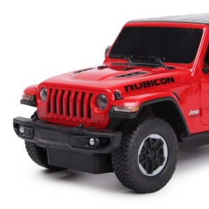 Masinuta Rastar RC - Jeep Wrangler Rubicon, rosu 1:24  - Img 6