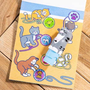 MELISSA AND DOUG STICKER WOW SET DE JOACA AUTOCOLANTE SI STAMPILA PISICA - Img 8