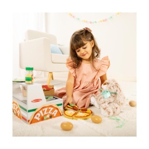 MELISSA AND DOUG TOP AND BAKE SET DE JOACA MASA DE FACUT PIZZA DIN LEMN - Img 3