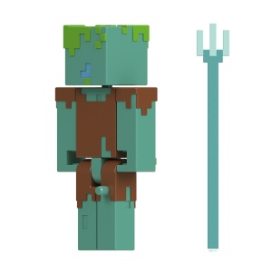 MINECRAFT CRAFT A BLOCK FIGURINA DROWNED 8CM - Img 5