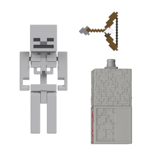 MINECRAFT CRAFT A BLOCK FIGURINA SKELETON 8CM - Img 3