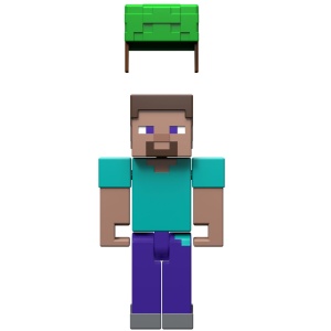 MINECRAFT CRAFT A BLOCK FIGURINA STEVE 8CM - Img 2