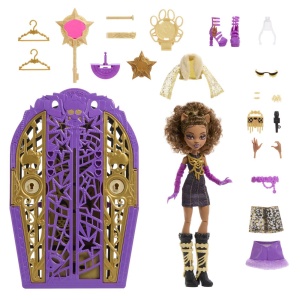 MONSTER HIGH PAPUSA CLAWDEEN WOLF CU DULAP REVELATOR SI ACCESORII - Img 3