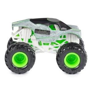 MONSTER JAM MASINUTA METALICA ALIEN INVASION SCARA 1 LA 64 - Img 2