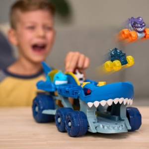 MONSTER JAM MINI JAMS SET DE JOACA MEGALODON ATACUL CALAMARULUI - Img 4