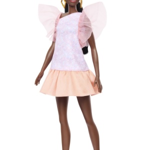 PAPUSA BARBIE FASHIONISTA AFRO-AMERICANA CU ROCHIE PEACH - Img 3