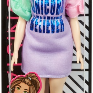 PAPUSA BARBIE FASHIONISTA CU ROCHITA UNICORN BELIEVER