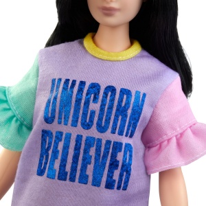 PAPUSA BARBIE FASHIONISTA CU ROCHITA UNICORN BELIEVER - Img 5