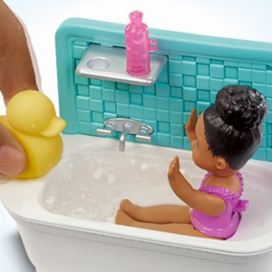 PAPUSA BARBIE MAMICA BRUNETA CU BEBELUS - Img 6