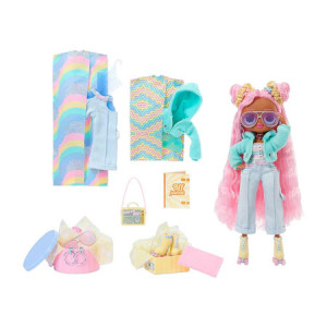 Papusa L.O.L. Surprise! OMG Fashion Doll - Sunshine Gurl cu 20 surprize, seria 5 - Img 4