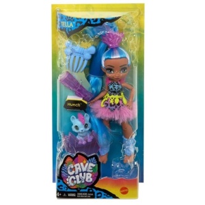 Papusa Mattel, Cave Club Wild Tella cu Accesorii, Jucărie Preistorică pentru Copii