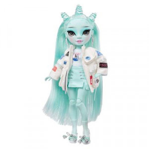 Papusa Rainbow High Shadow High Zooey Electra, cu haine si accesorii, 28 cm - Img 3