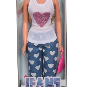 PAPUSA STEFFI JEANS FASHION CU BLUZA ALBA