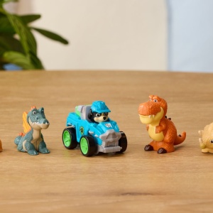 PATRULA CATELUSILOR FILMUL CU DINOZAURI PUP SQUAD SET 5 FIGURINE ECHIPA DINO - Img 2