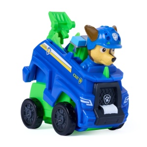 PATRULA CATELUSILOR FILMUL CU DINOZAURI SET VEHICUL CU RAMPA SI FIGURINA CHASE - Img 8